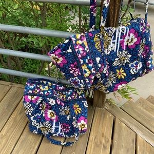 Vera Bradley travel bag and tote